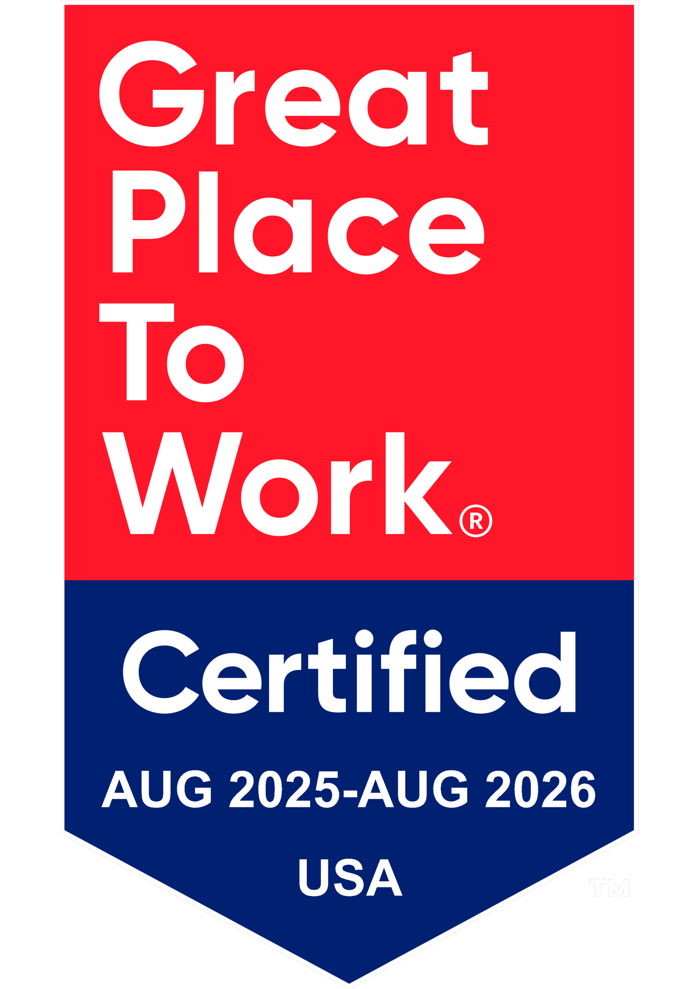 Great Place to Work Badge White Outline copy